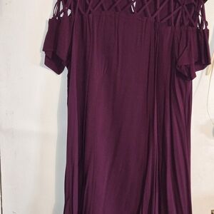 Torrid Deep Purple Lattice Dress